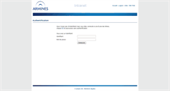 Desktop Screenshot of intranet.armines.net